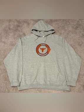 Texas Longhorns NCAA Men’s Gray Pullover Hoodie Size 2XL